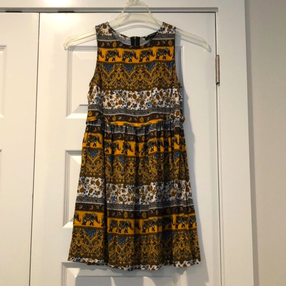 EUC Forever 21 elephant print minidress. Sm